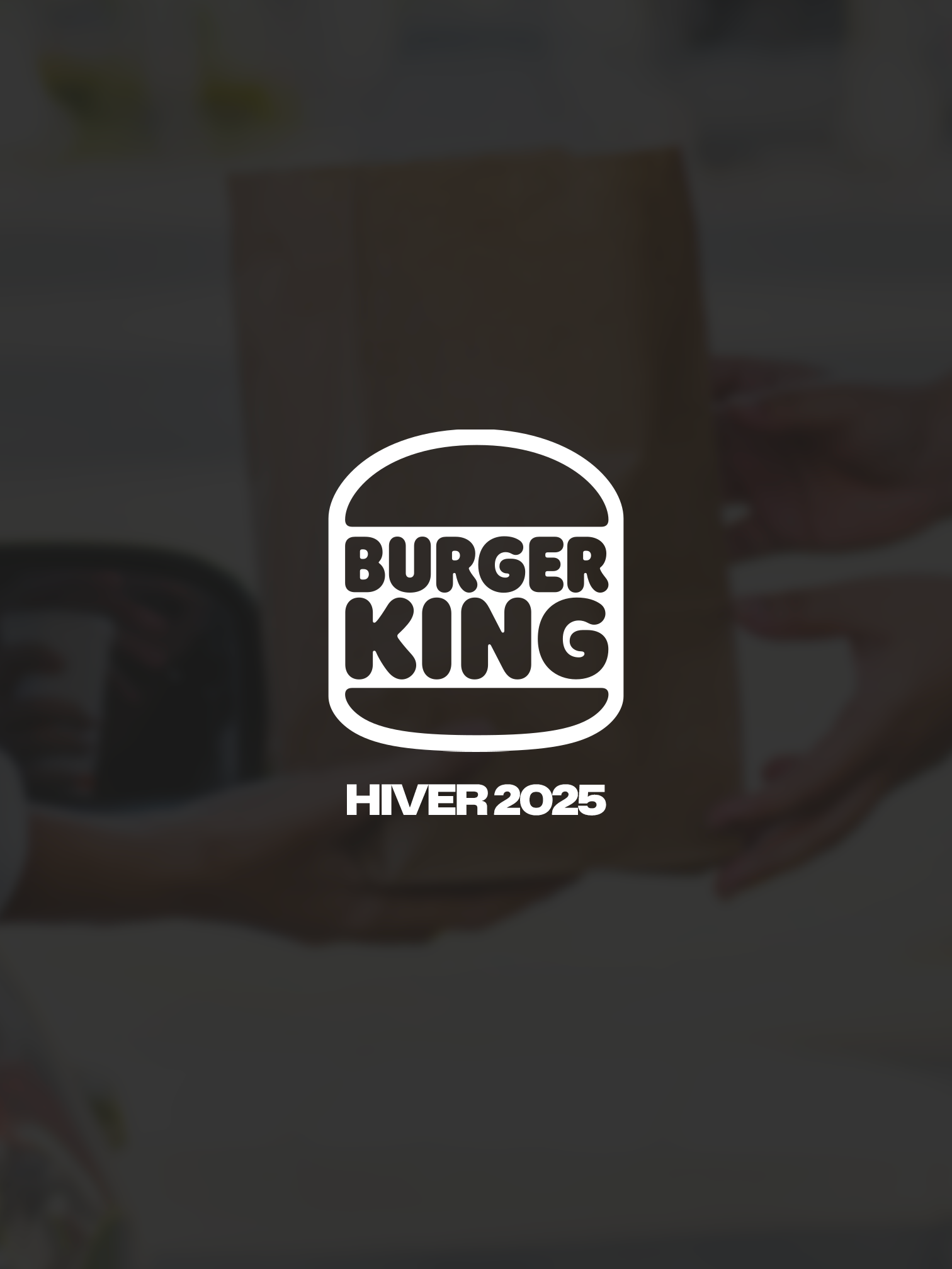 Affiche Burger King Hiver 2025